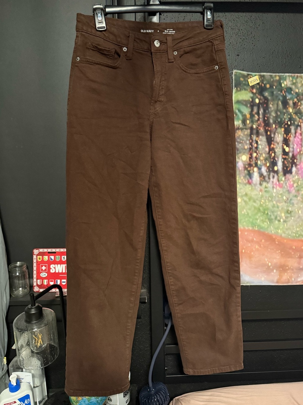 Old Navy Men's Straight Jeans in Brown
